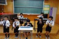 １２月１３日　心と歌声、音色を一つに！（１年）