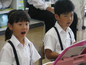 １年生の音楽の学習　