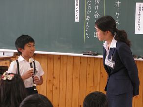４年生の道徳授業