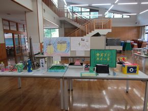 全校朝会と夏休み作品展