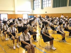 ２学期始業式・種まき集会