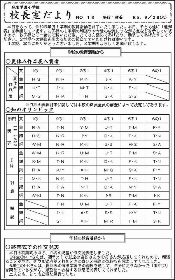 令和５年度　ＮＯ.１８