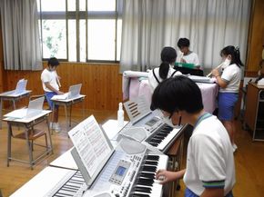 「風を切って！【合奏】」（6年生－音楽）