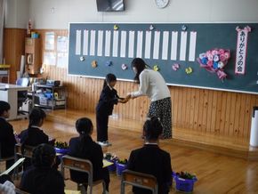 本年度最後の学習参観