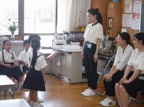 教育実習生とのお別れ会（1年生）
