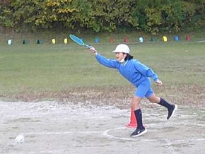 ラケットベースボール（３・４年生ー体育）