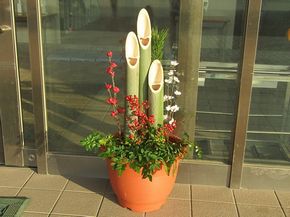 門松が子ども達をお出迎え！