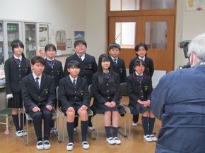 卒業アルバムのための写真撮影（６年生）