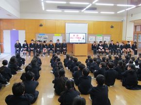 英語スピーチ集会！