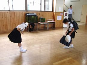 あいさつ運動！（運営委員会）